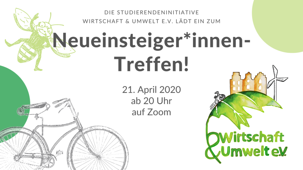 Werbung für das Neueinsteigerinnentreffen